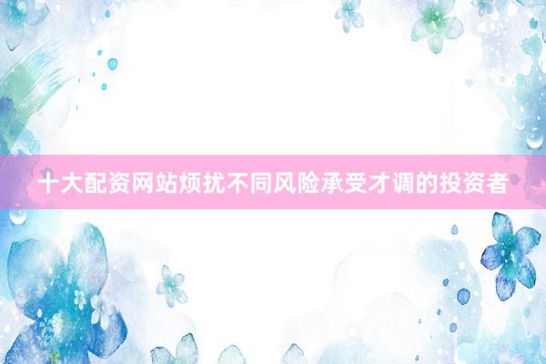 十大配资网站烦扰不同风险承受才调的投资者